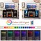Fireplace Entertainment Center Stand with 16-Color LED Lights for TVs